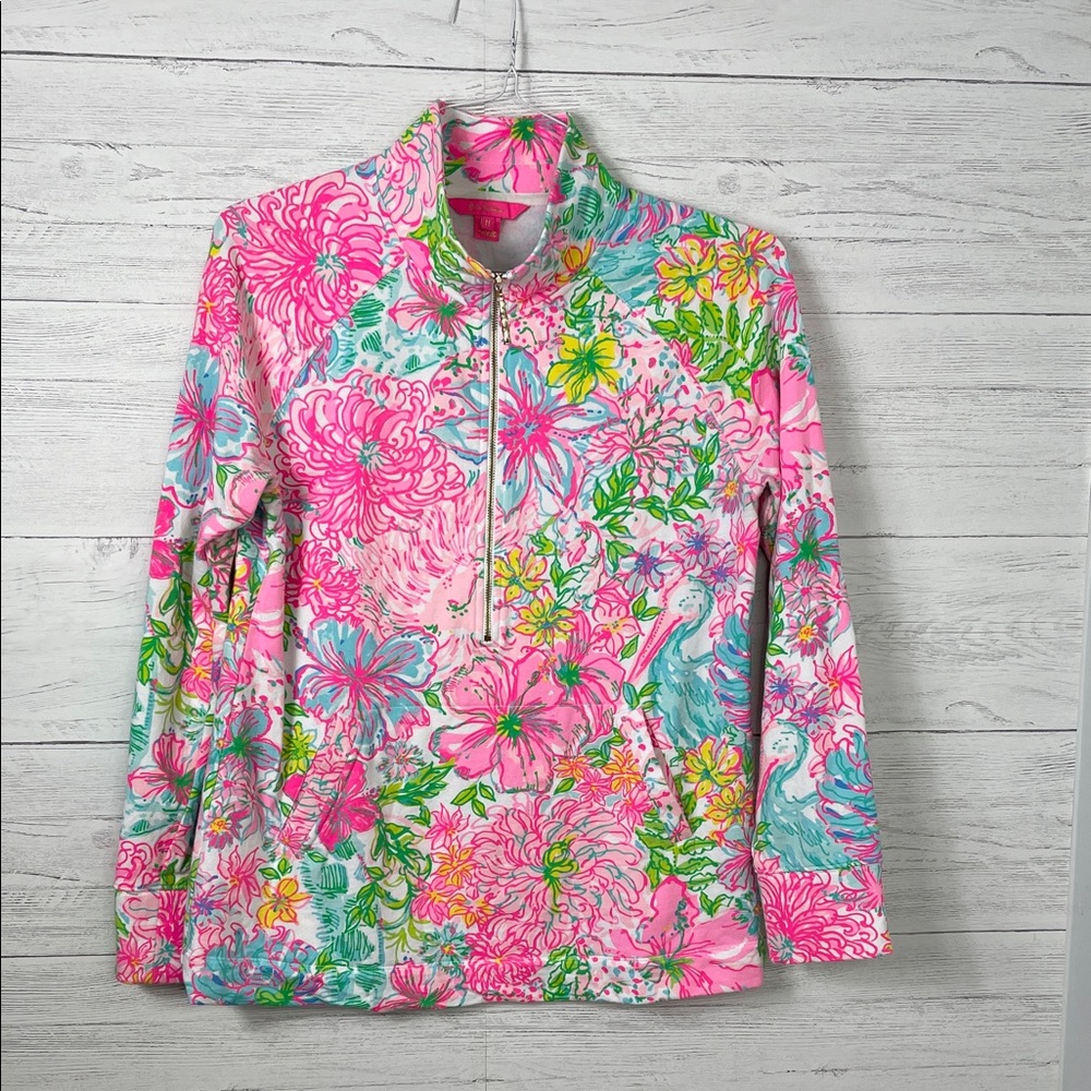 Lilly Pulitzer Pink Floral pullover
